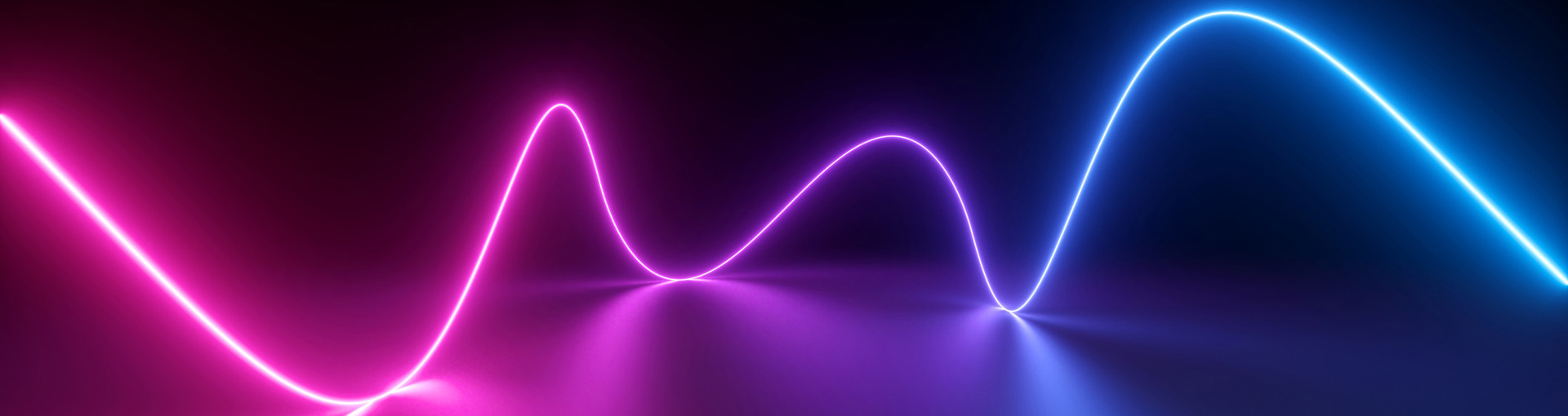 Neon light wave