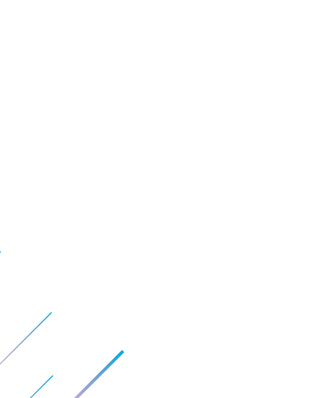 Three blue and purple dashes in a transparent background.