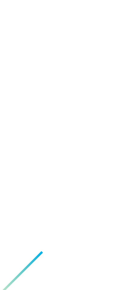 Three green and blue left sided dashes